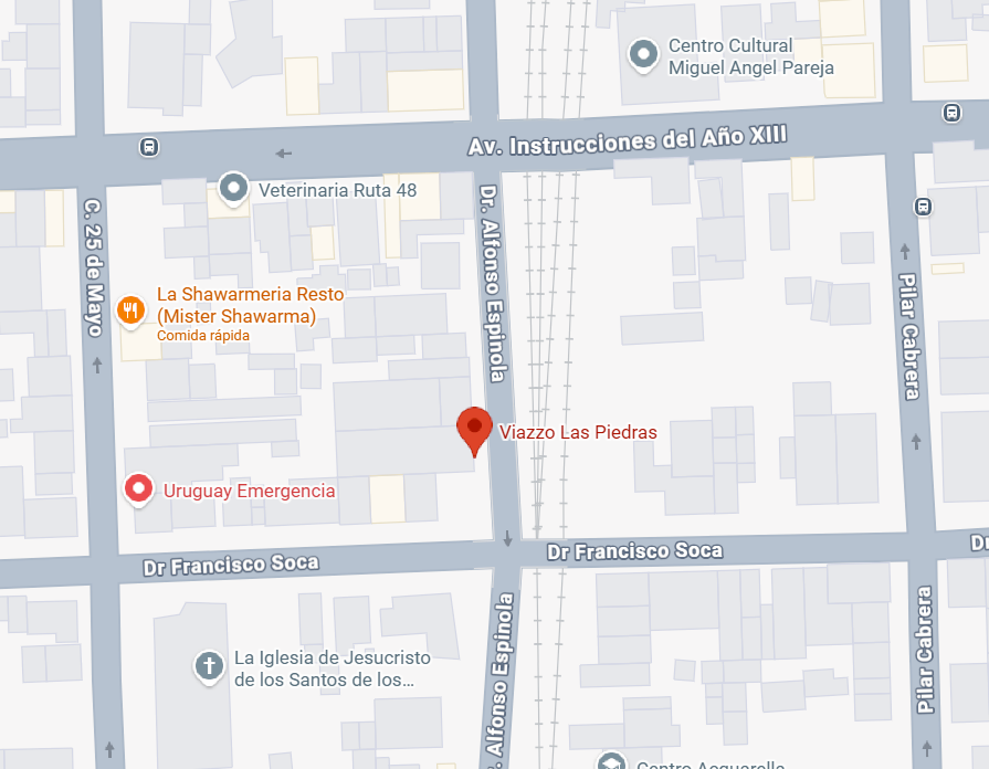 Mapa de ubicación de VIAZZO en Dr. Alfonso Espínola 654, Las Piedras, Canelones